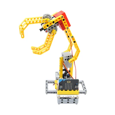 Mecanismo robótico de construcción controlado con Micro:bit